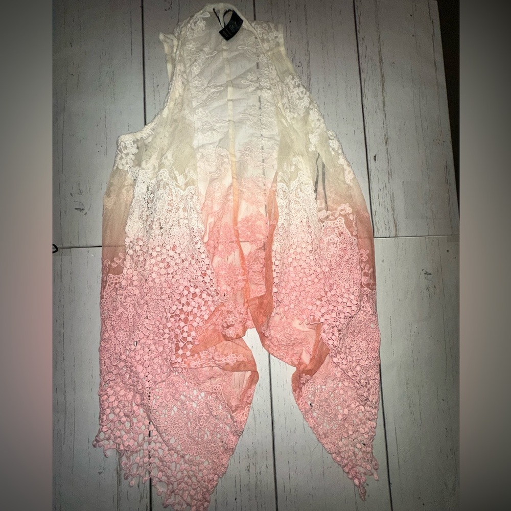 Buckle Sheer Lace Cardigan